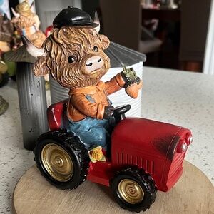 Fall highland cow on Red Tractor